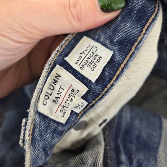 Levi's Column Jean coastal blue dark wash straight leg women's size 31 / 27 - Picture 7 of 9